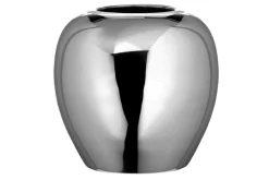 Fink LOSONE Vase silber glänzend M - Höhe: 20 cm, Durchmesser 20 cm