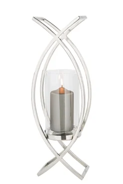 Fink MADDOX hohes Windlicht - silber