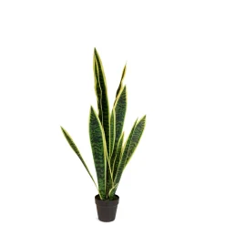 Fleur Ami Bogenhanf - Sansevieria trifasciata Kunstpflanze Höhe 95 cm