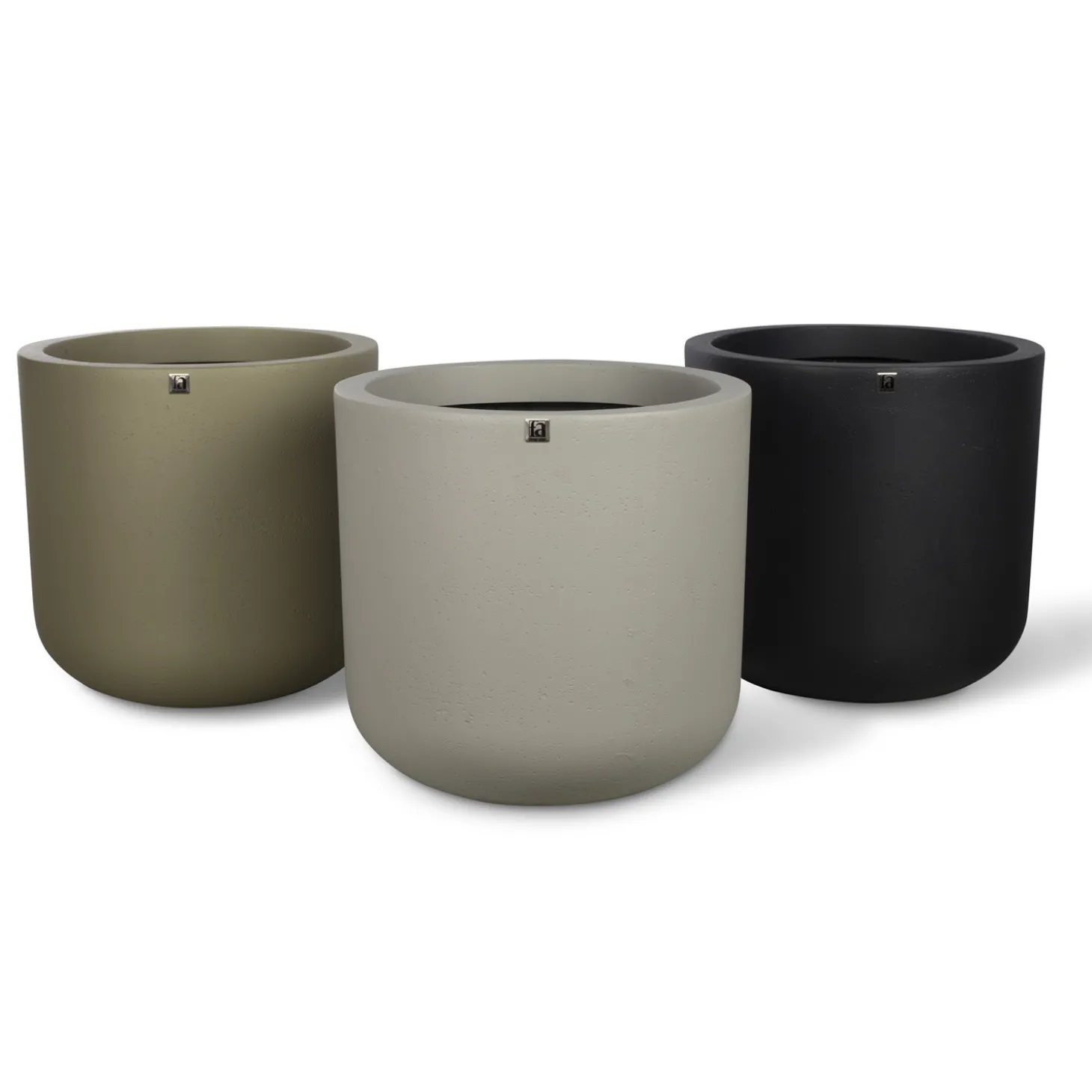 Fleur Ami Corum Übertopf für Pflanzen olivgrau Ø 48,5 cm, Höhe 46,5 cm