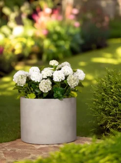 Fleur Ami Division Lite Blumenkübel steingrau Ø 48 cm, Höhe 30 cm