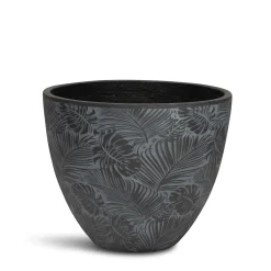Fleur Ami Flora Pflanzentopf aus Beton antharzit Ø 37 cm, Höhe 30 cm