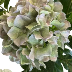 Fleur Ami Hortensie - Hydrangea Kunstpflanze, 3 Blüten, grün