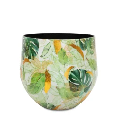 Fleur Ami Lush Tischgefäß mit floralem Muster Ø 27 cm, Höhe 25,5 cm