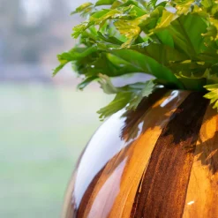 Fleur Ami Natura Bodengefäß aus Holz Ø 50 cm, Höhe 40 cm