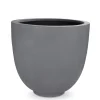 Fleur Ami Polystone Ego Giant Pflanzgefäß mit Stein-Optik Ø 70 cm, Höhe 60 cm grau