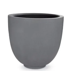 Fleur Ami Polystone Ego Giant Pflanzgefäß mit Stein-Optik Ø 70 cm, Höhe 60 cm grau