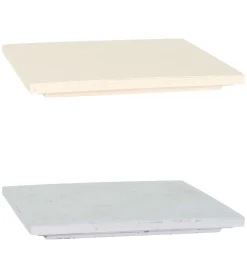 Fleur Ami Polystonestyle Deckel 35x35/3 cm anthrazit