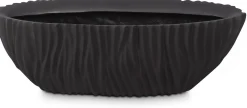 Fleur Ami River bootförmiges Tischgefäß schwarz