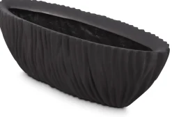Fleur Ami River bootförmiges Tischgefäß schwarz