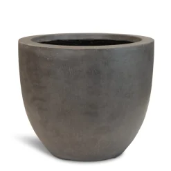 Fleur Ami Roccastone mattes Bodengefäß Classic aus Beton Ø 45 cm, Höhe 38 cm anthrazit