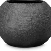 Fleur Ami Rocky Gobe Pflanzkugel mit Metallpigmenten Ø 60 cm, Höhe 43 cm black granite