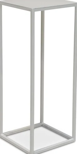 Fleur Ami Stage Blumensäule Metall 30 x 30 cm Höhe 75 cm weiß matt