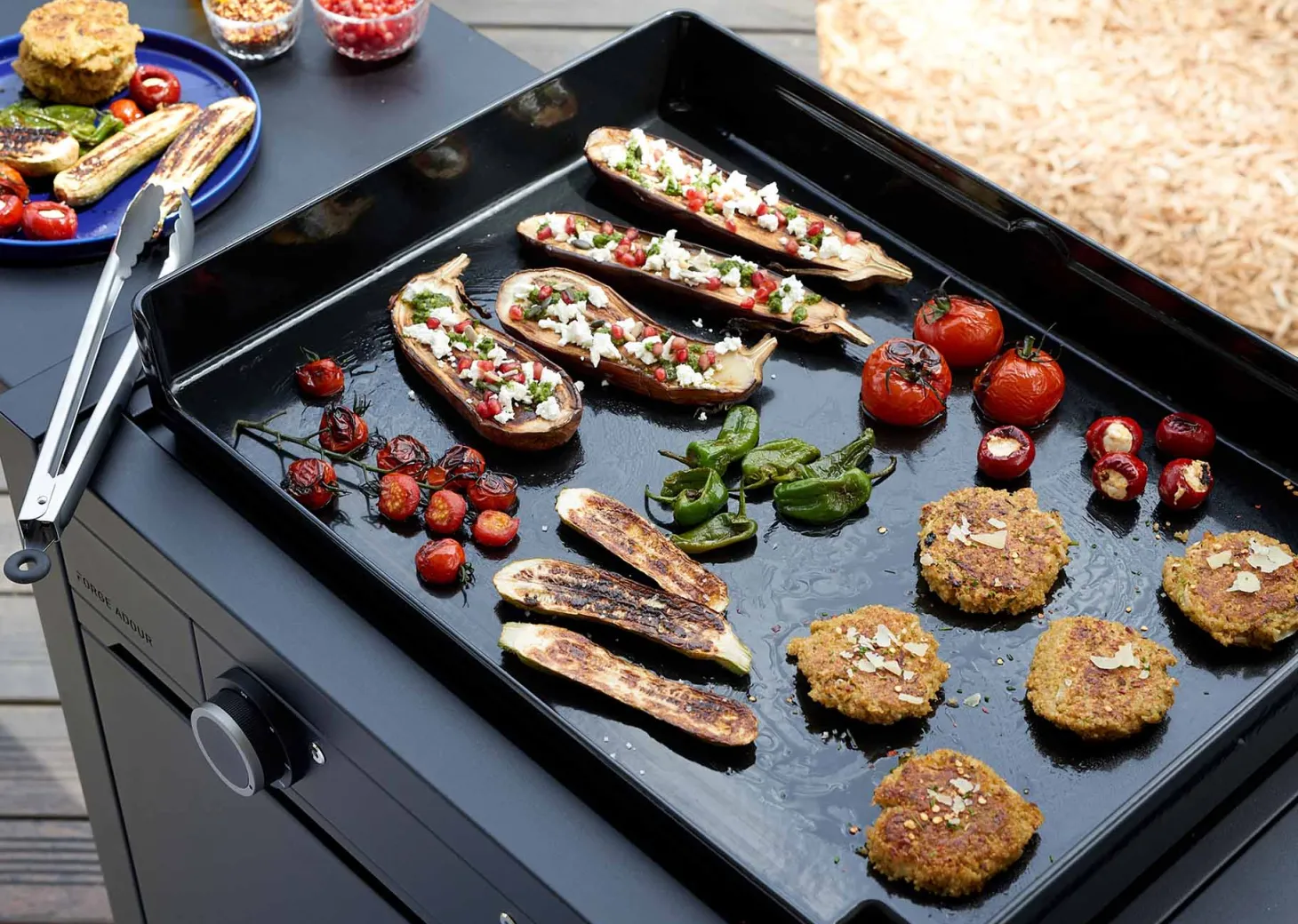 Forge Adour Elektro-Plancha Modern 45 Schwarz