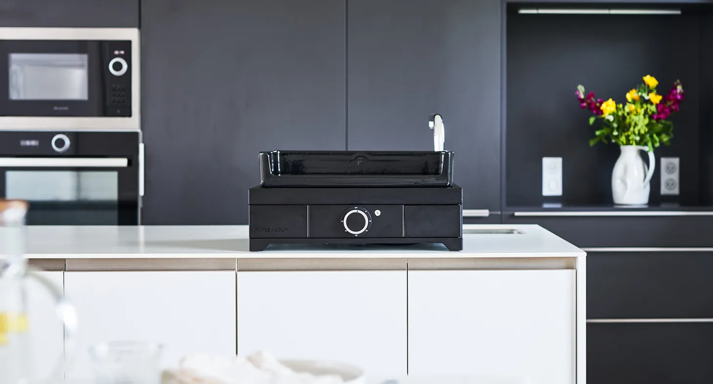 Forge Adour Elektro-Plancha Modern 45 Schwarz