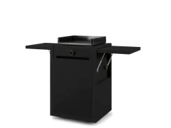 Forge Adour Plancha Grill Modern Elektro 45 Schwarz auf Rollwagen