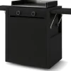 Forge Adour Plancha-Grill Modern Gas 60 Schwarz auf Rollwagen