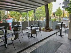 Gaber In- und Outdoortisch Arket für die Gastronomie dunkelgrau, schwarz