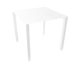 Gaber Profilo Konferenztisch 80x80 cm Laminierte Platte Weiß