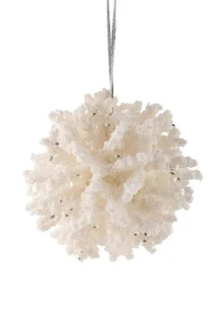 Gift Company Hänger Kugel, Koralle weiß