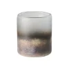 Gift Company Windlicht Melange mit Sodabeschichtung, Höhe 8 cm grau
