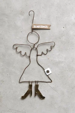 Good Old Friends Schutzengel aus filigranem Draht Von Herzen