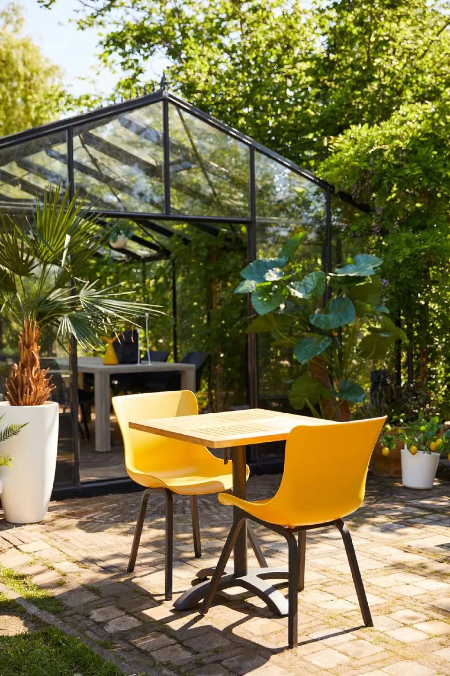 Hartman Sophie Teak Bistrotisch 70x70 cm Weiß