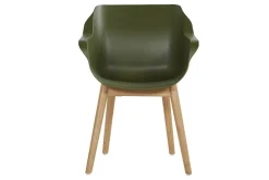 Hartman Sophie Teak ergonomischer Outdoorsessel Grün