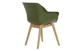 Hartman Sophie Teak ergonomischer Outdoorsessel Grün