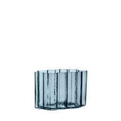 Hübsch Umber Vase schlankes Design Blau