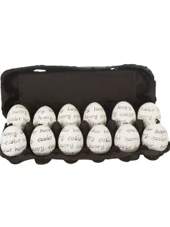 Hoff Eierbox "Happy Easter" 12er-Set
