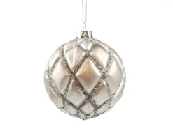 Hoff Glaskugel braun Ø 8 cm 1 Raute