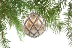 Hoff Glaskugel braun Ø 8 cm 1 Raute