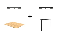 HOUE AVANTI Esstisch Erweiterung Kiefer Schwarz 83 cm