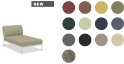 HOUE LEVEL Outdoor Chaiselong Lounge-Modul 4 Kohle Dunkelgrau