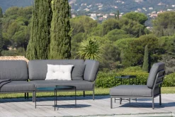 HOUE LEVEL Outdoor Sessel Lounge-Modul 1 Dunkelgrau Kohle