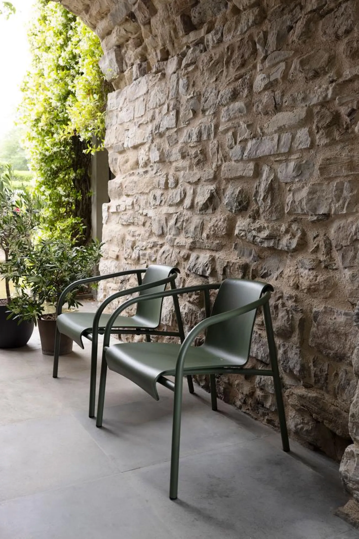 HOUE Nami Outdoor Lounge-Stuhl schwarz