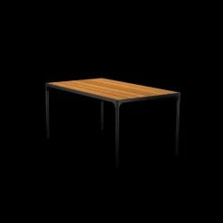 HOUE Outdoor Esstisch Four - schwarzes Gestell 160 x 90 cm