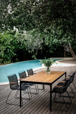 HOUE Outdoor Esstisch Four - schwarzes Gestell 160 x 90 cm