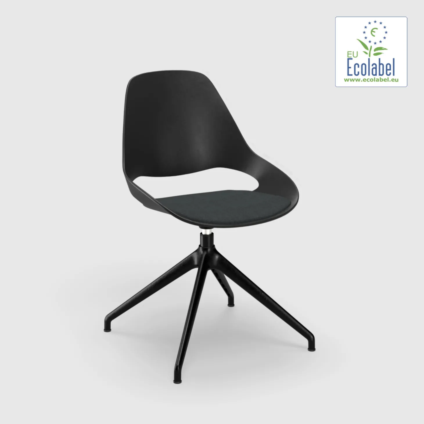 HOUE Schreibtischstuhl FALK Aluminium ohne Armlehne ohne Polster