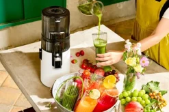 Hurom Entsafter - Slow Juicer H70-ST mit feinmaschigem Sieb Titangrau