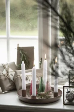 IB laursen Adventkerzenhalter f/4 Stabkerzen malva