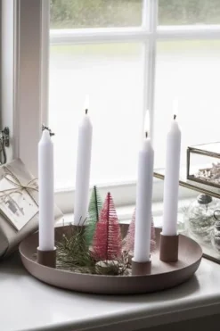 IB laursen Adventkerzenhalter f/4 Stabkerzen malva