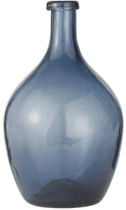 IB laursen Bauchige Glasvase blau