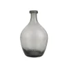 IB laursen Bauchige Glasvase grau mundgeblasen Höhe 28 cm, Ø 17 cm