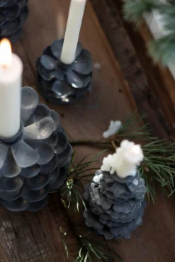 IB laursen Dünne hohe Kerze creme