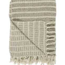 IB laursen Plaid creme/Natur Streifenmuster