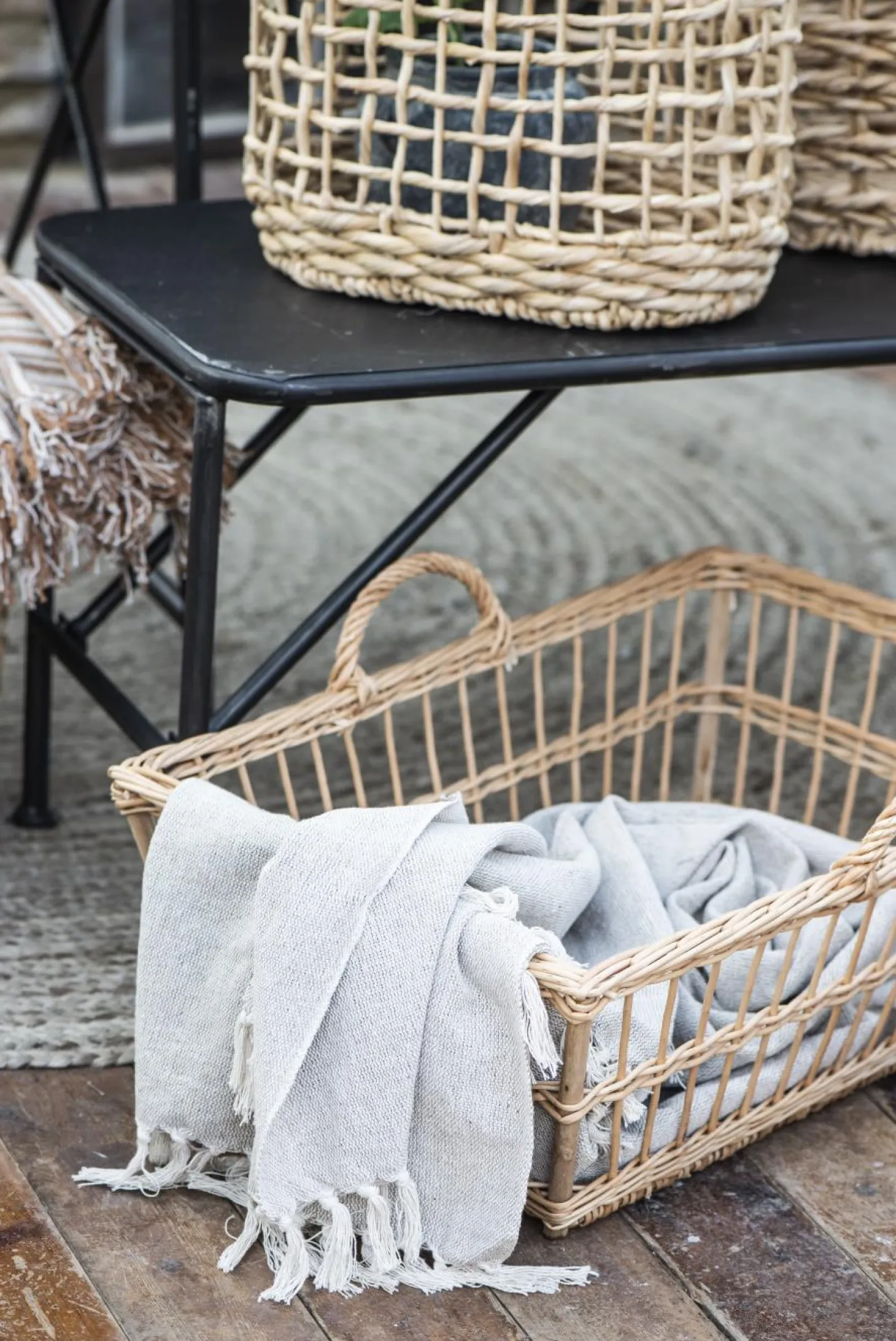 IB laursen Sommerdecke creme/natur 130x160 cm