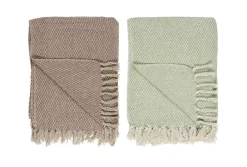 IB laursen Sommerdecke Karomuster creme/braun