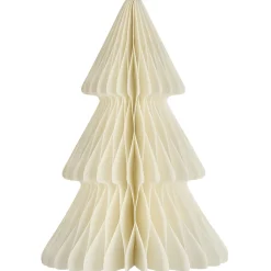 IB laursen Tannenbaum aus Papier zum umfalten mit Magnetverschluss Weiß Höhe: 25 cm, Durchmesser: 17 cm